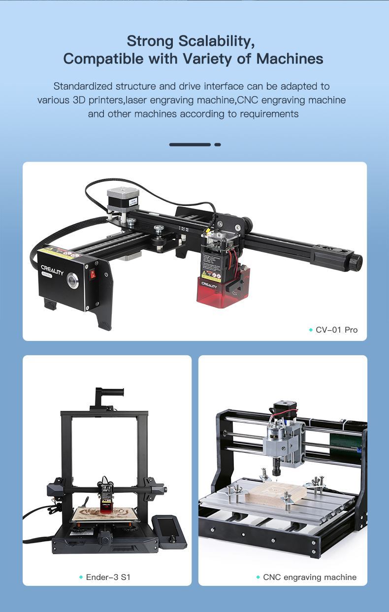 Módulo Grabador Láser 1.6W 24V para Ender 3 S1, S1 Pro y S1 Plus