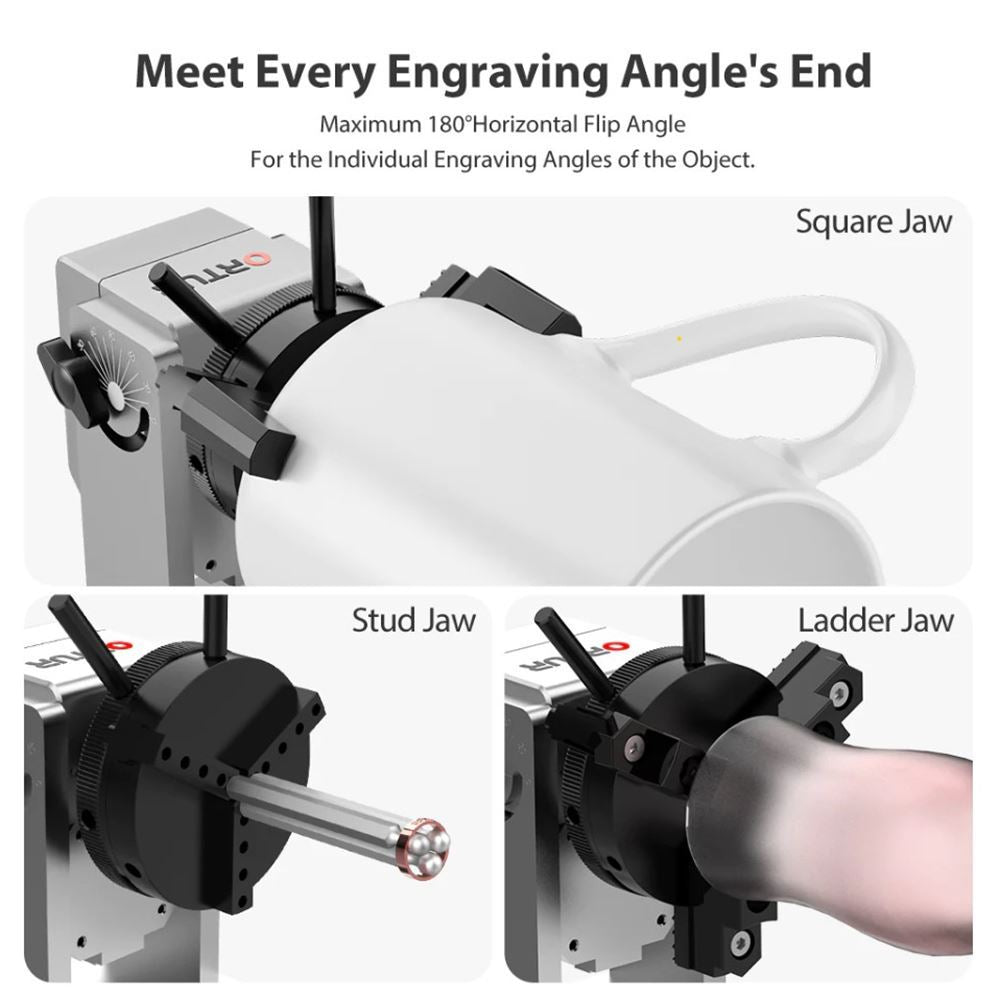 Mandril Giratorio Ortur YRC1.0 para Grabadora Láser
