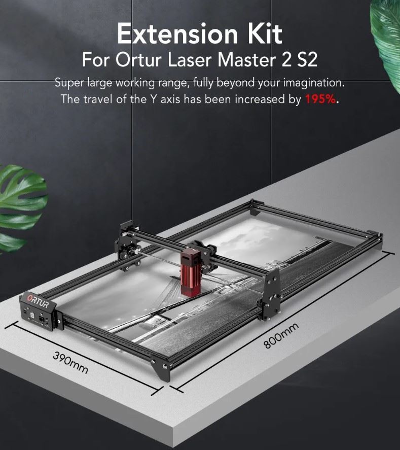 Kit Extensión ETK 1.0 para Ortur Laser Master 2 S2