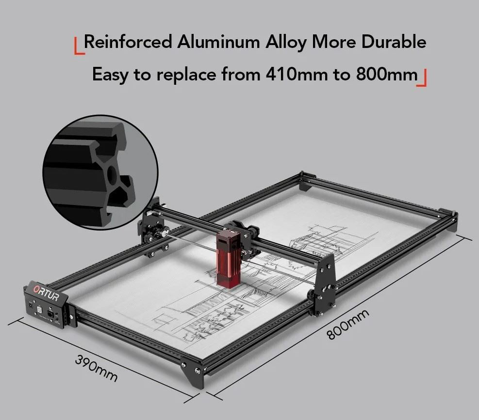 Kit Extensión ETK 1.0 para Ortur Laser Master 2 S2