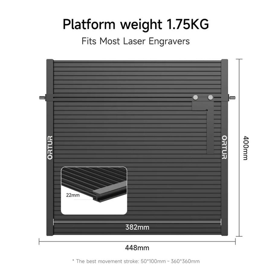 Plataforma para Grabadora Láser Ortur LEP 1.0